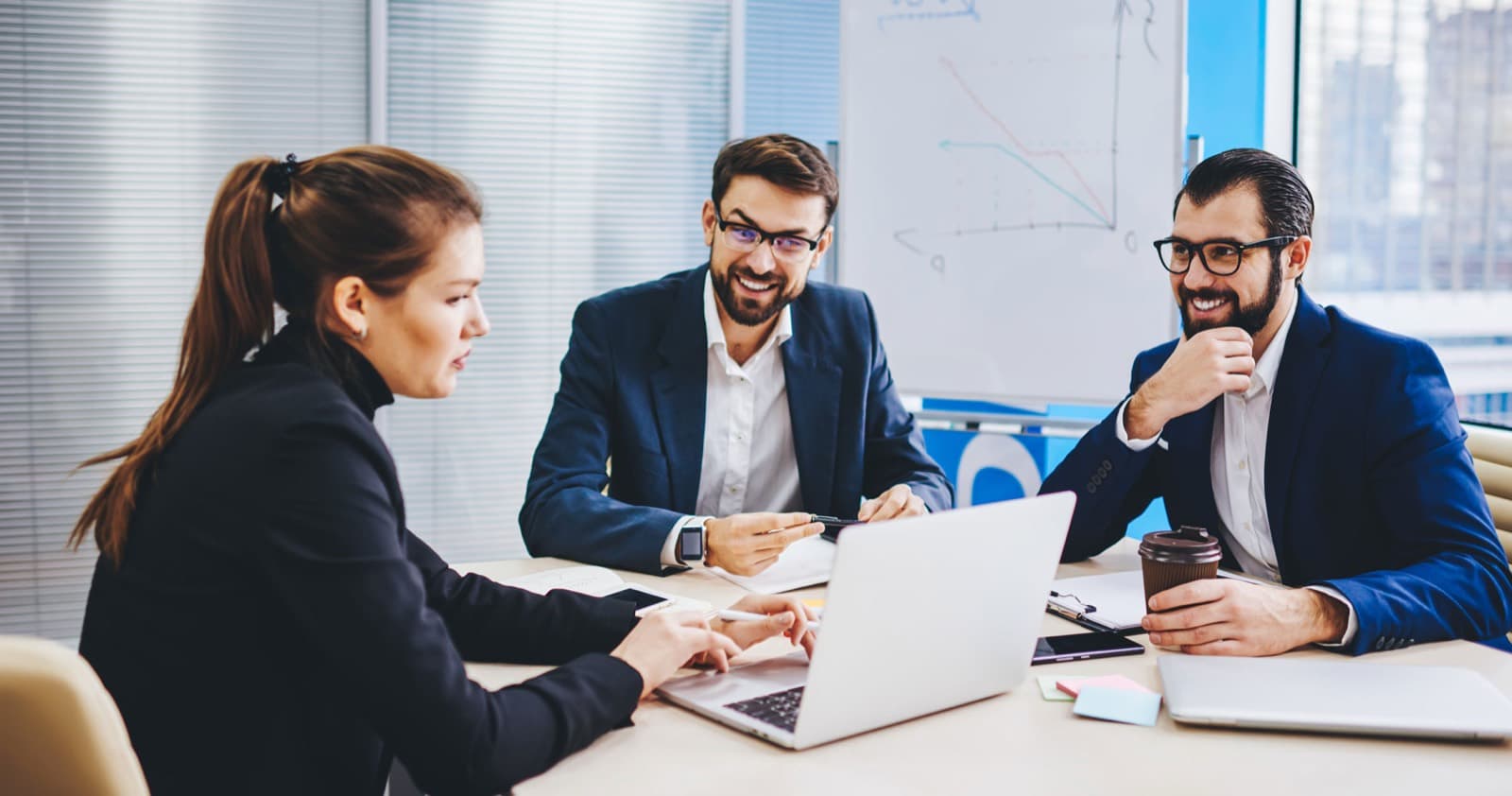 Business owners reviewing an online store